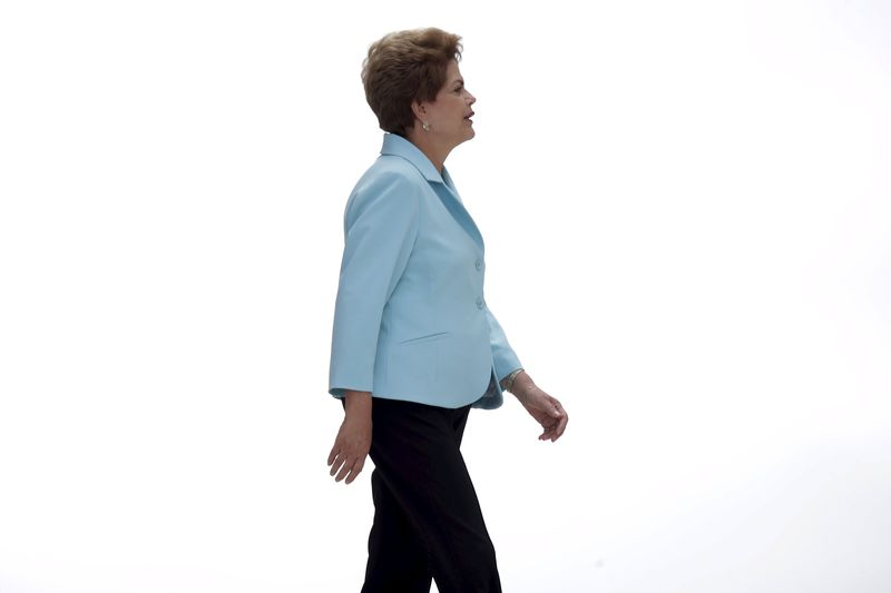 © Reuters. Presidente Dilma Rousseff no Palácio do Planalto