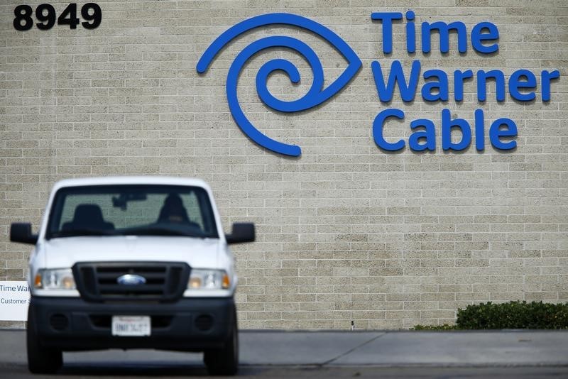 © Reuters. Time Warner Cable office is pictured in San Diego