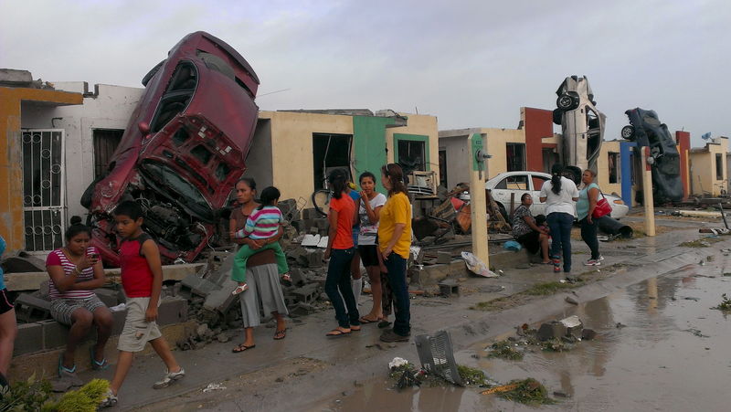 © Reuters. Tornado atinge Ciudad Acuna, no México