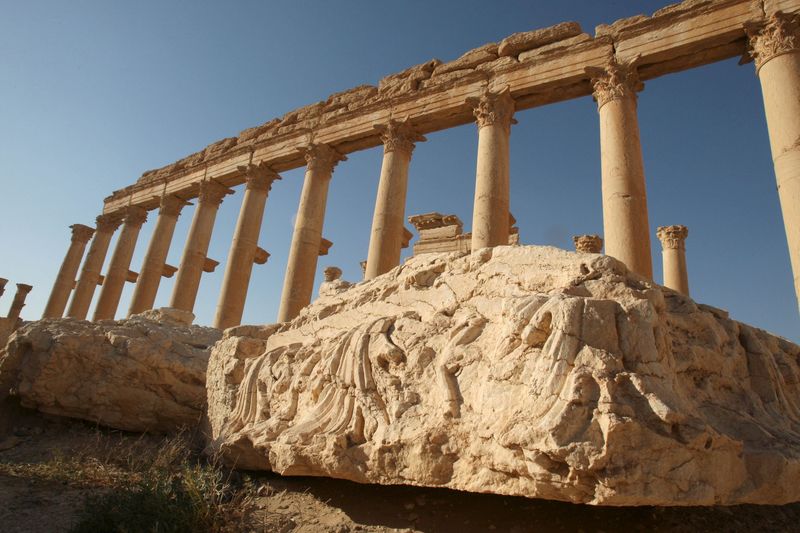 © Reuters. Colunas na cidade histórica síria de Palmira