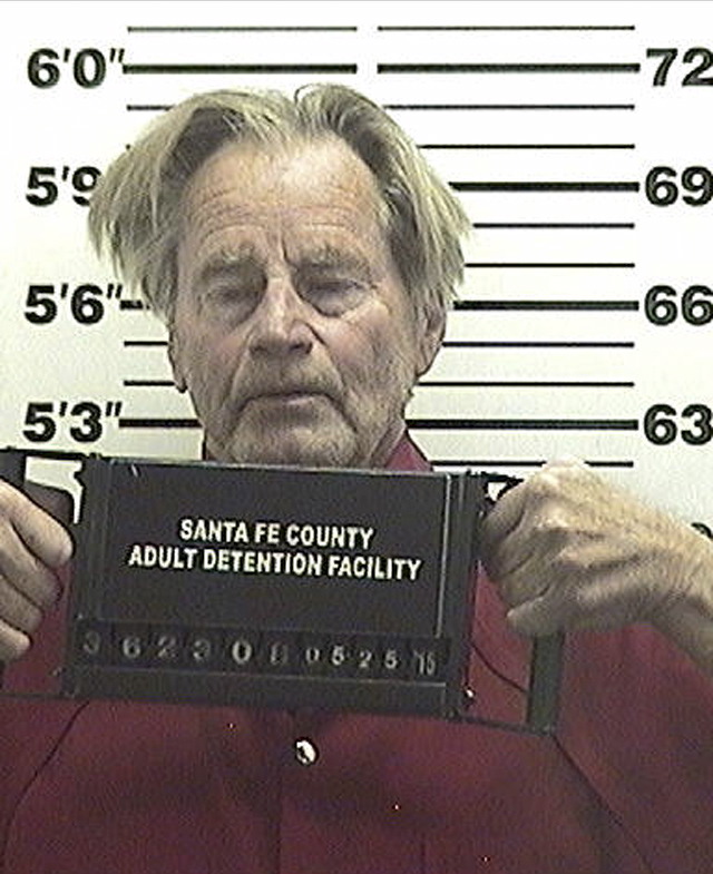 © Reuters. Pulitzer Prize winning playwright and actor Sam Shepard is shown in this booking photo from the Santa Fe County Adult Detention Facility in Santa Fe
