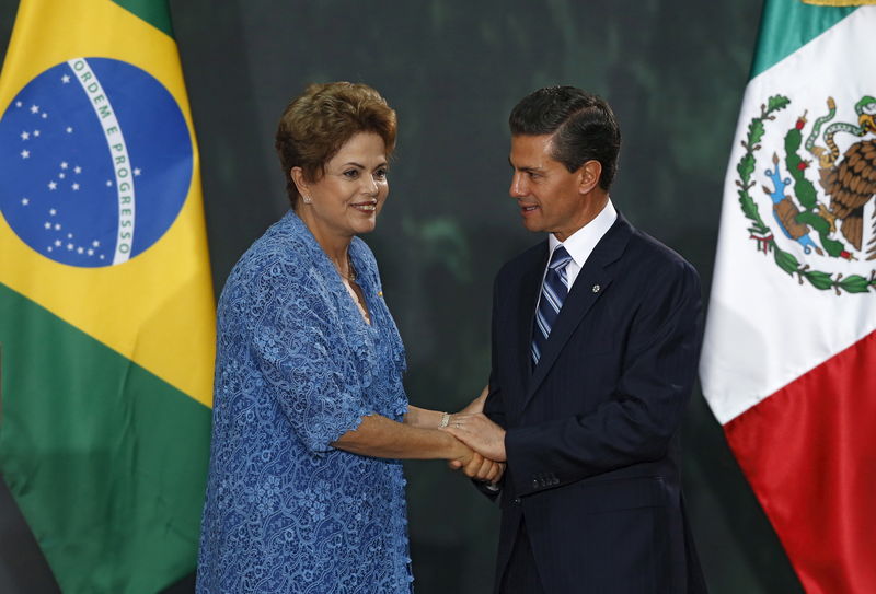 © Reuters. Dilma e presidente mexicano