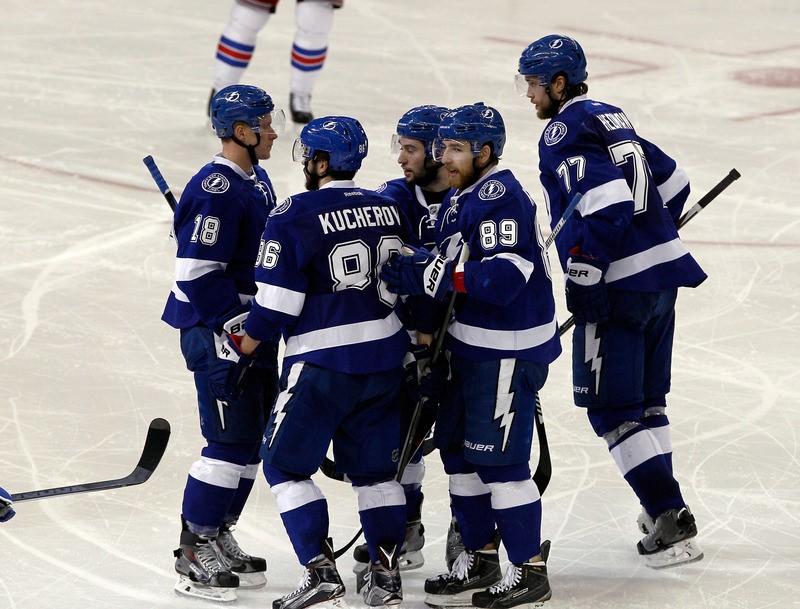 © Reuters. NHL: Stanley Cup Playoffs-New York Rangers at Tampa Bay Lightning