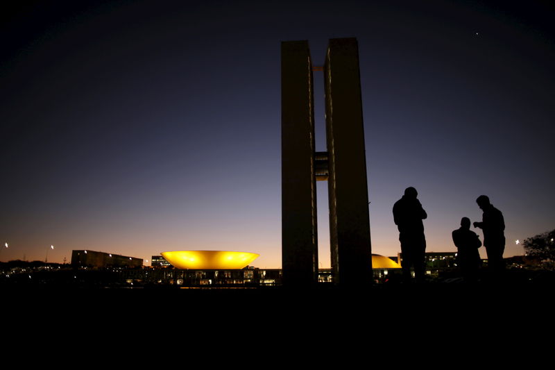 © Reuters. Vista do prédio do Congresso Nacional, em Brasília