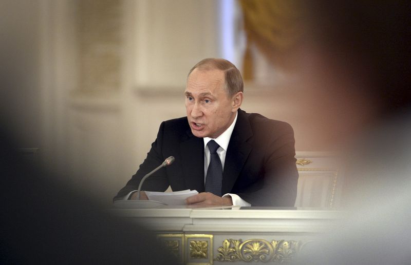 © Reuters. Presidente da Rússia, Vladimir Putin, durante encontro em Moscou