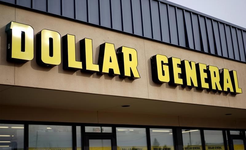 © Reuters. The sign outside the Dollar General store in Westminster, Colorado is pictured