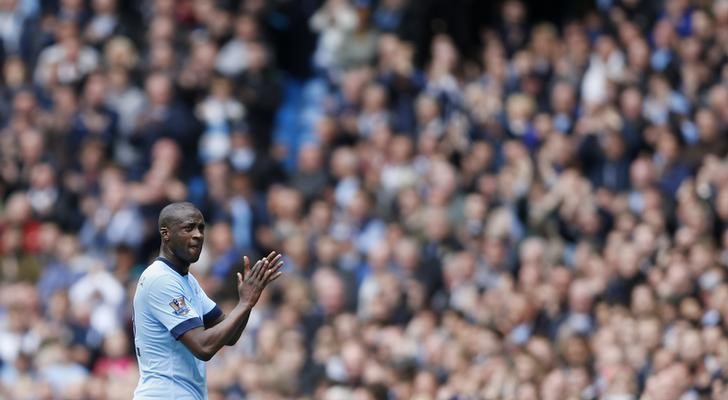 © Reuters. Yaya Touré asegura que se quedará en el Manchester City
