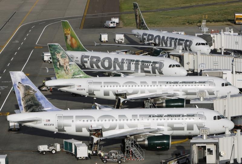 © Reuters. FRONTIER AIRLINES COMMANDE 12 AIRBUS A320-A321