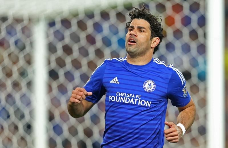 © Reuters. Diego Costa es feliz en el Chelsea, dice Mourinho