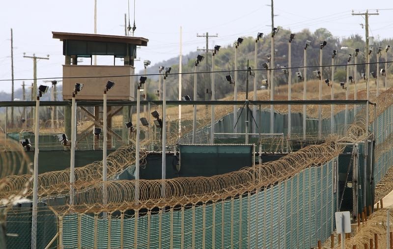 © Reuters. Parte externa do Campo Delta, no complexo da Base Naval de Guantánamo