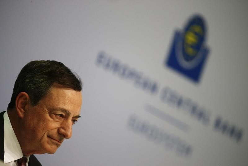 © Reuters. Il presidente della Bce Mario Draghi