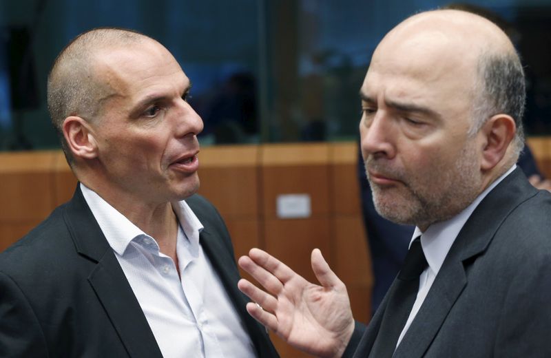 © Reuters. Moscovici, de la UE, optimista sobre acuerdo con Grecia, aunque "falta camino"