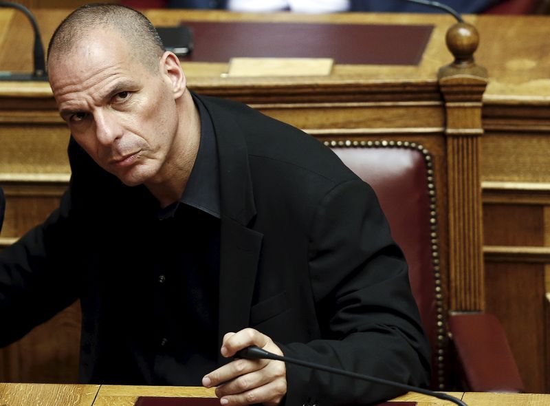 © Reuters. Grecia necesita un "Discurso de Esperanza" de Angela Merkel, dice Varufakis