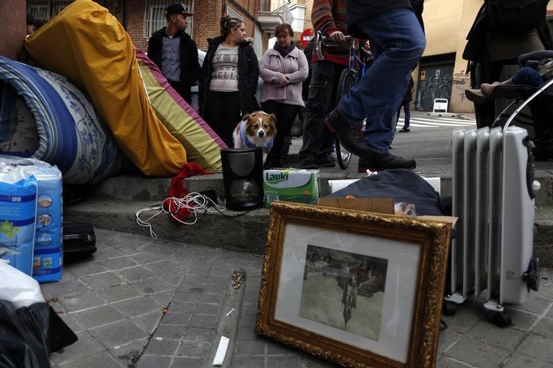 © Reuters. Las ejecuciones hipotecarias en España caen 14% desde pico crisis 2010-Moody's