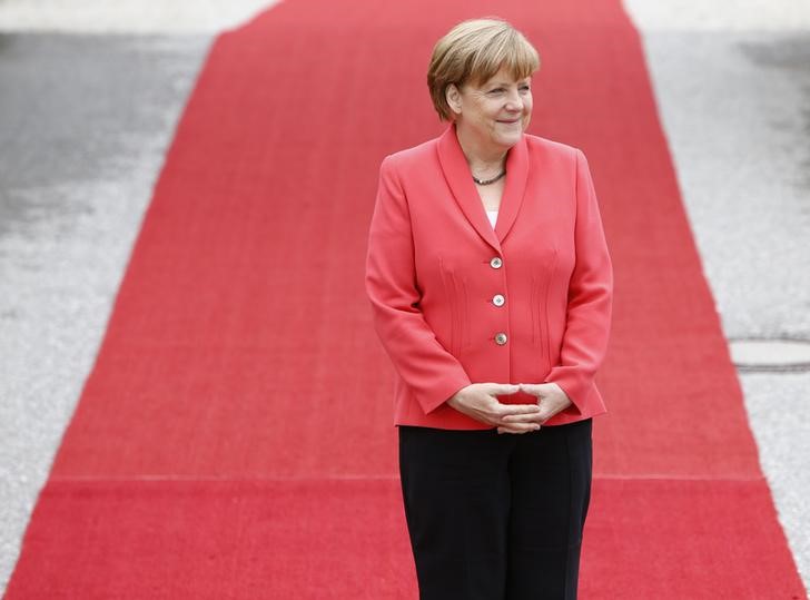 © Reuters. Chanceler da Alemanha, Angela Merkel, durante cúpula do G7 em Kruen