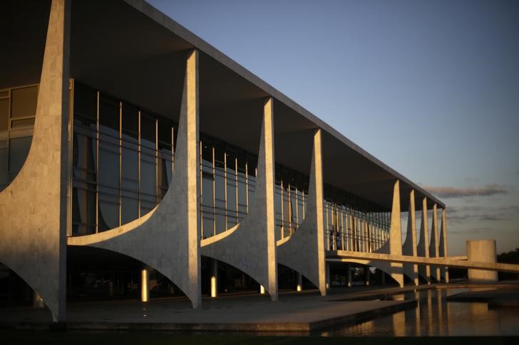 © Reuters. Vista do Palácio do Planalto, em Brasília