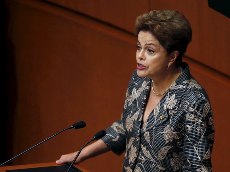 © Reuters. Dilma faz discurso no México 