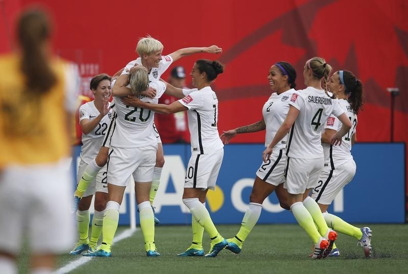 © Reuters. Soccer: Women's World Cup-United States at Australia