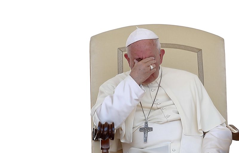 © Reuters. Papa Francisco durante audiência geral na Praça de São Pedro, no Vaticano