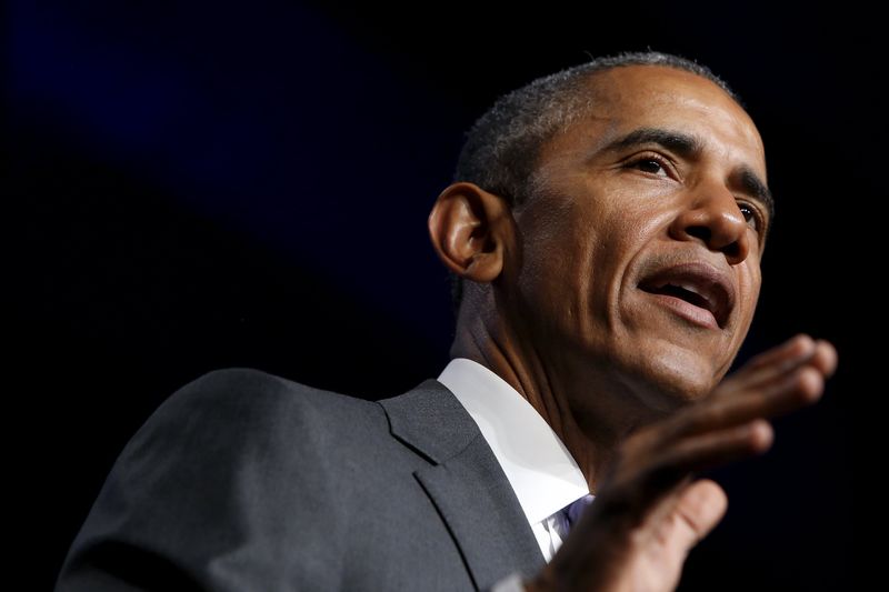 © Reuters. Obama faz discurso em Washington