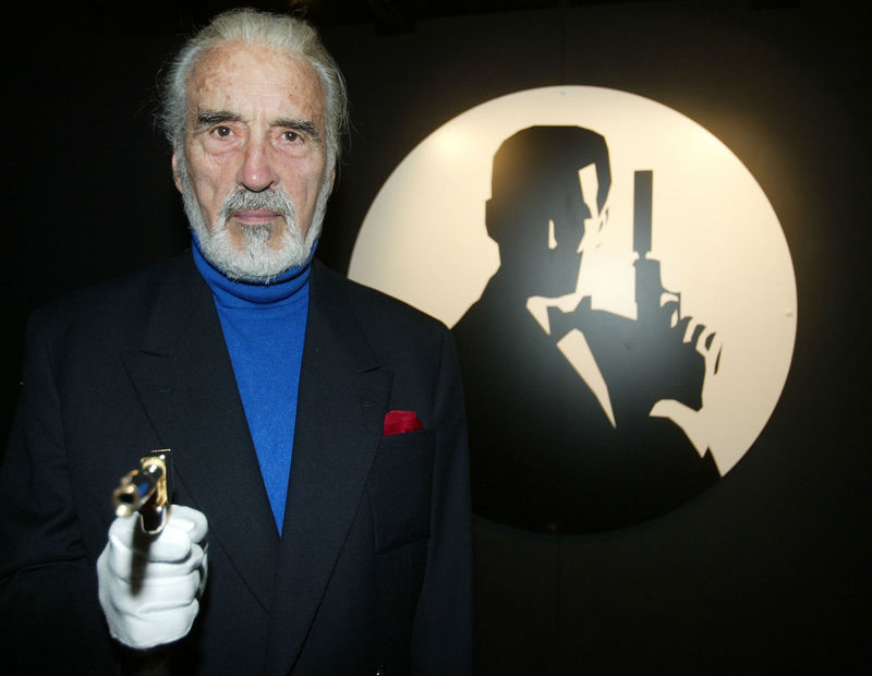 © Reuters. File photograph of British actor Christopher Lee