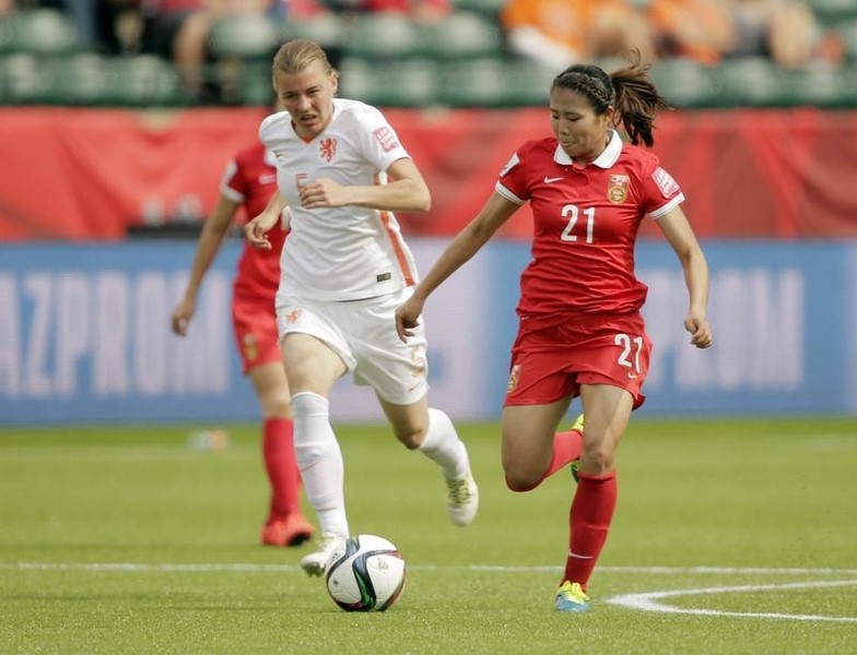 © Reuters. Soccer: Women's World Cup-China PR at Netherlands