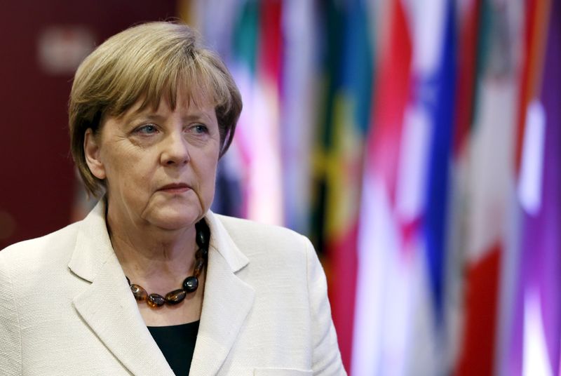 © Reuters. Chanceler da Alemanha, Angela Merkel, durante cúpula em Bruxelas