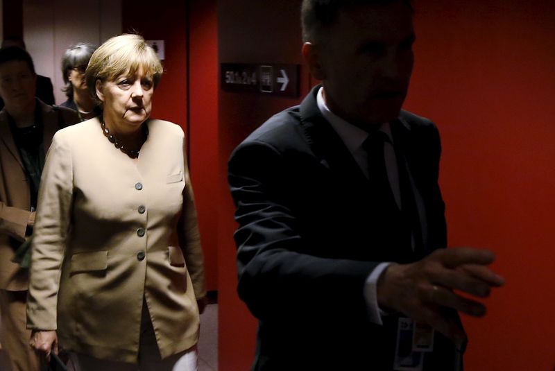 © Reuters. Canciller alemana Merkel apoya política expansiva del BCE que ha debilitado al euro