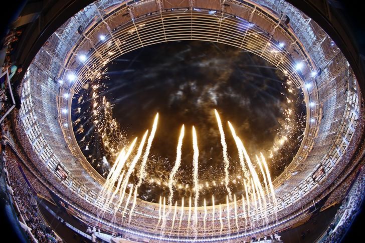 © Reuters. Bakú gasta casi 100 mlns de dólares en ceremonia de apertura de los Juegos Europeos