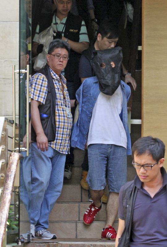 © Reuters. Hong Kong detiene a nueve sospechosos de fabricar bombas antes de votación
