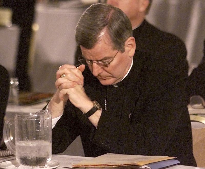 © Reuters. Bishop John Nienstedt listens to opening remarks at US Conference of Catholic Bishops in Texas
