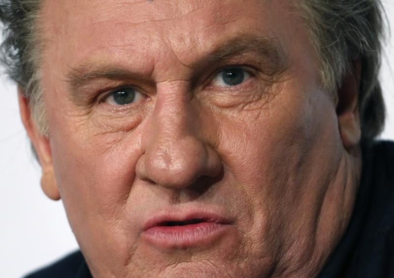 © Reuters. GÉRARD DEPARDIEU ESTIME QUE LES FRANÇAIS SONT PLUS MALHEUREUX QUE LES RUSSES 