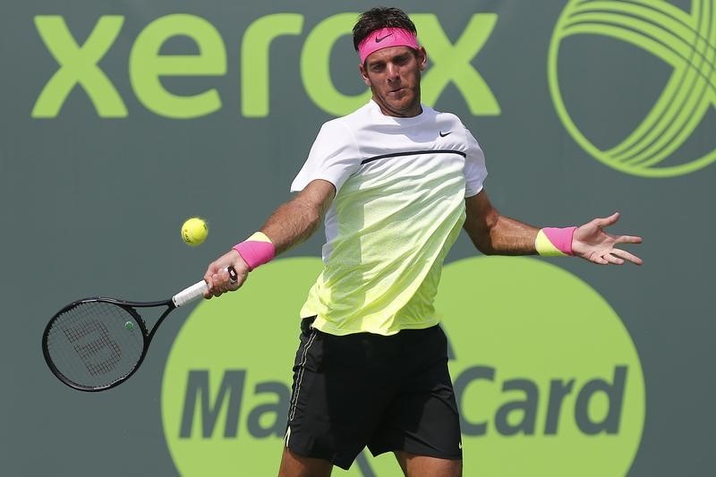 © Reuters. Tennis: Miami Open-Pospisil v Del Potro
