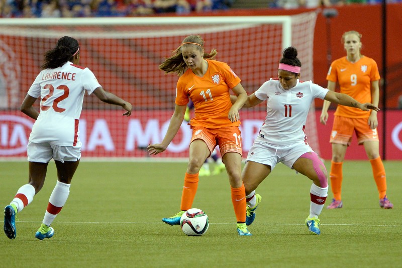 © Reuters. Soccer: Women's World Cup-Netherlands at Canada