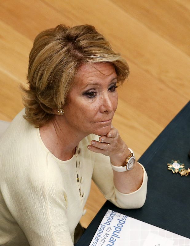 © Reuters. Aguirre anuncia que no optará a la presidencia del PP madrileño
