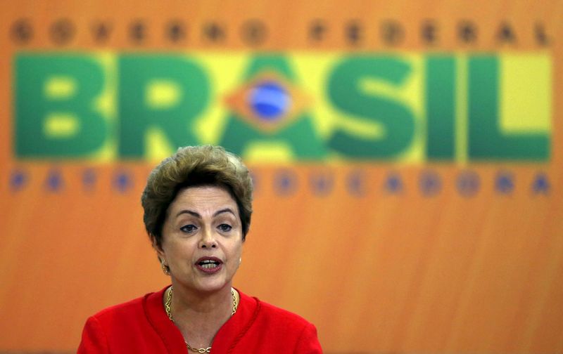 © Reuters. Presidente Dilma Rousseff durante evento no Palácio do Planalto