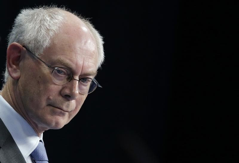 © Reuters. Van Rompuy: la salida de Grecia de la eurozona sería un golpe a largo plazo