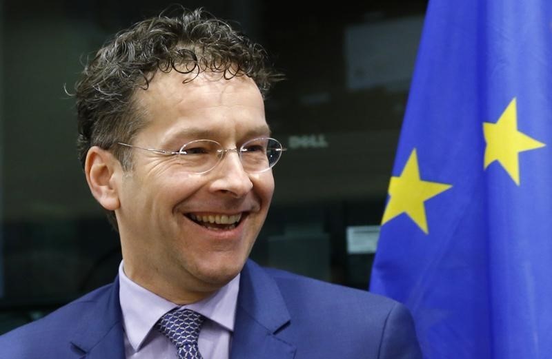 © Reuters. Jeroen Dijsselbloem, presidente dell'Eurogruppo e ministro delle Finanze olandese