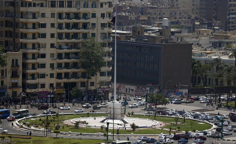 © Reuters. The new memorial is seen in the garden of Tahrir square in downtown Cairo