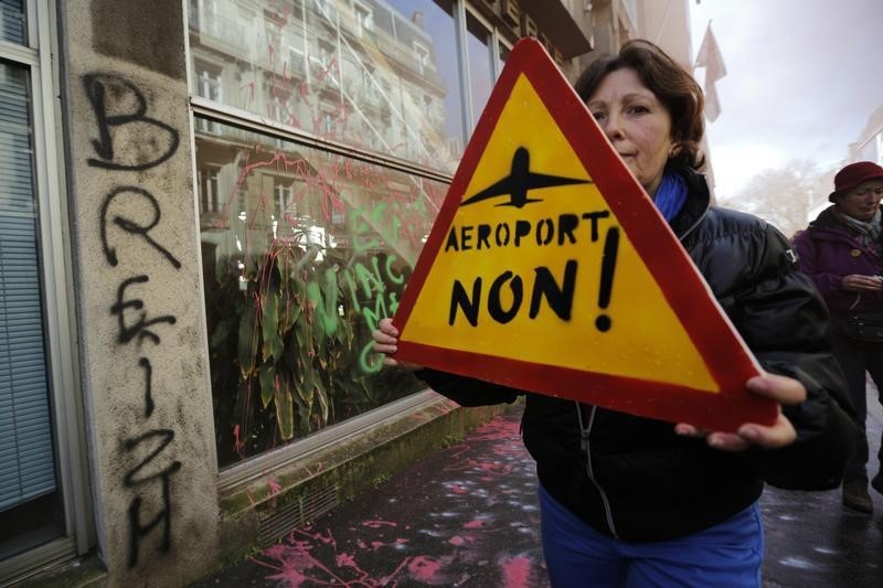 © Reuters. 33 EXPROPRIATIONS VALIDÉES À NOTRE-DAME-DES-LANDES