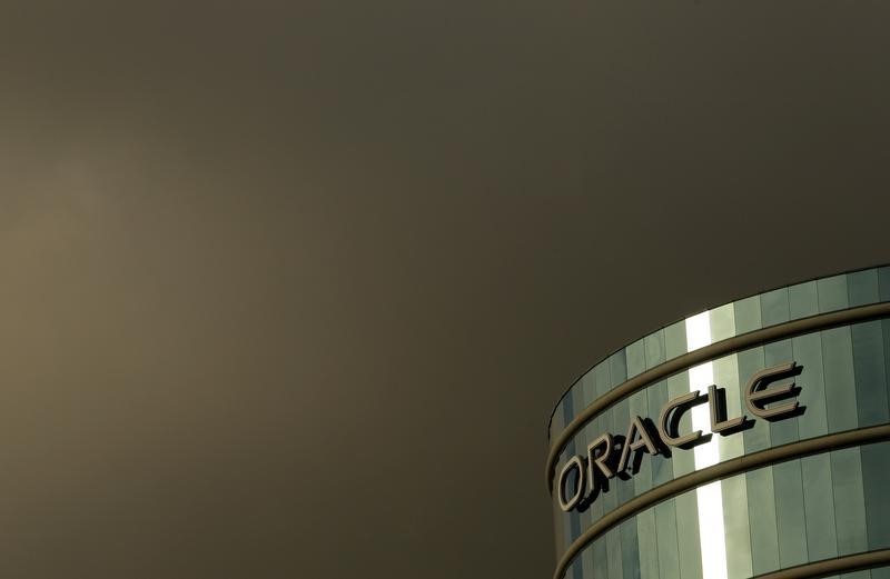 © Reuters. File photograph of Oracle Corp headquarters Redwood City