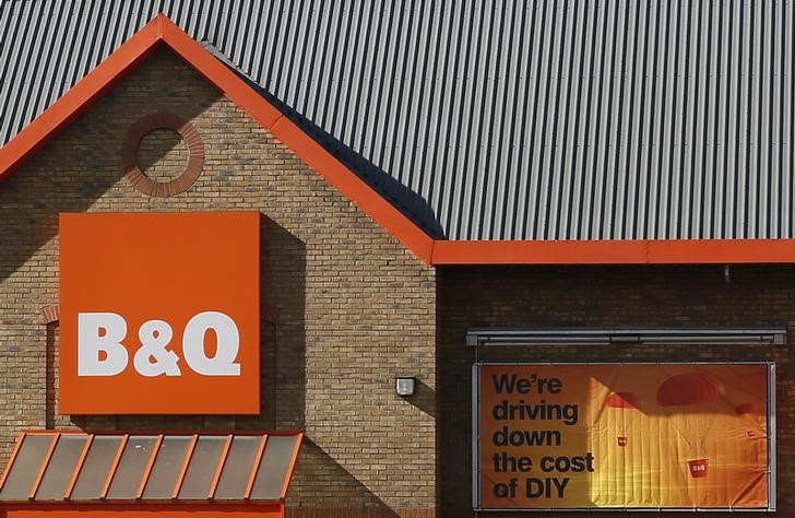 © Reuters. A B&Q store is seen in London