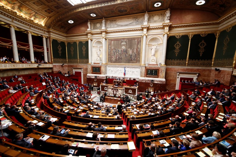 © Reuters. LE FRONT DE GAUCHE VOTERA LA MOTION DE CENSURE