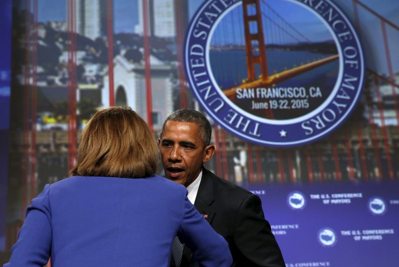 © Reuters. Obama speaks at Mayors Conference in  San Francisco