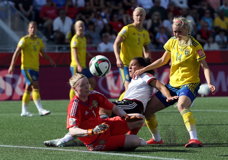 © Reuters. Soccer: Women's World Cup-Germany at Sweden