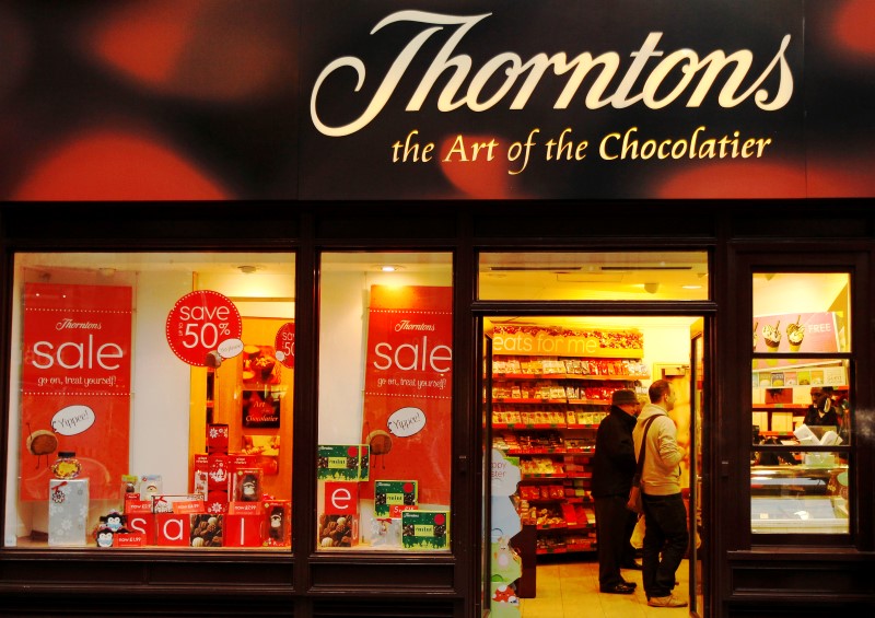 © Reuters. L'ITALIEN FERRERO VEUT METTRE LA MAIN SUR LE BRITANNIQUE THORNTONS 