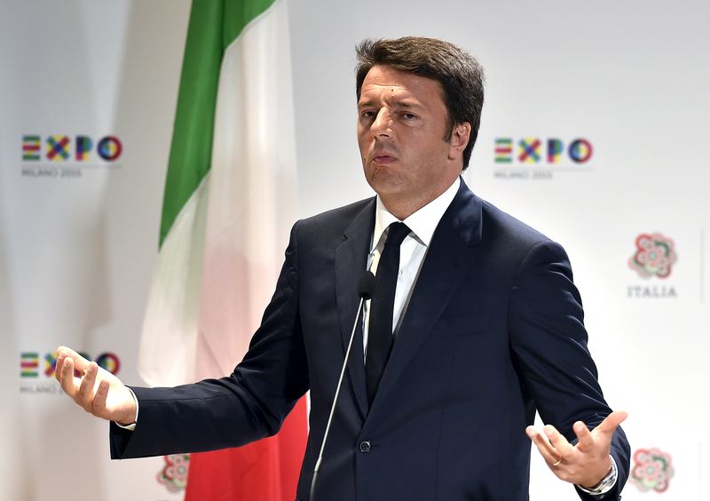 © Reuters. Il presidente del Consiglio Matteo Renzi