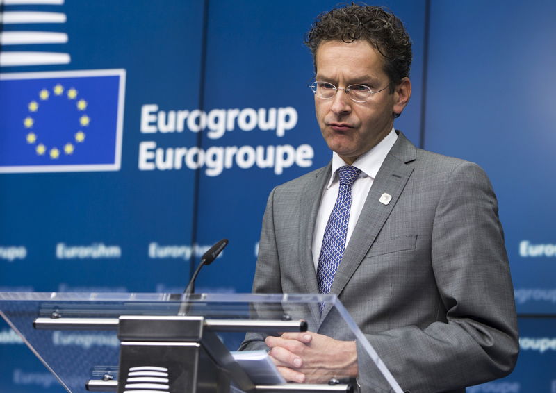 © Reuters. Il presidente dell'Eurogruppo Jeroen Dijsselbloem