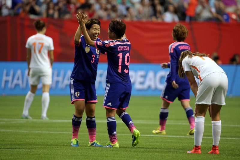 © Reuters. Soccer: Women's World Cup-Japan at Netherlands