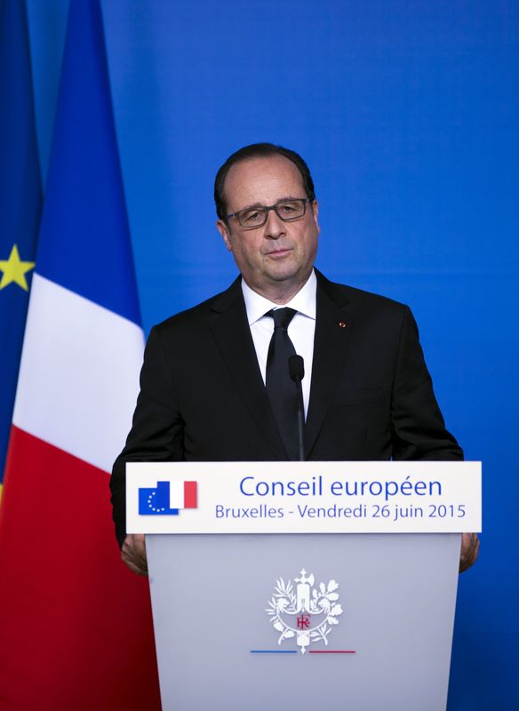 © Reuters. Presidente francês, François Hollande, em Bruxelas